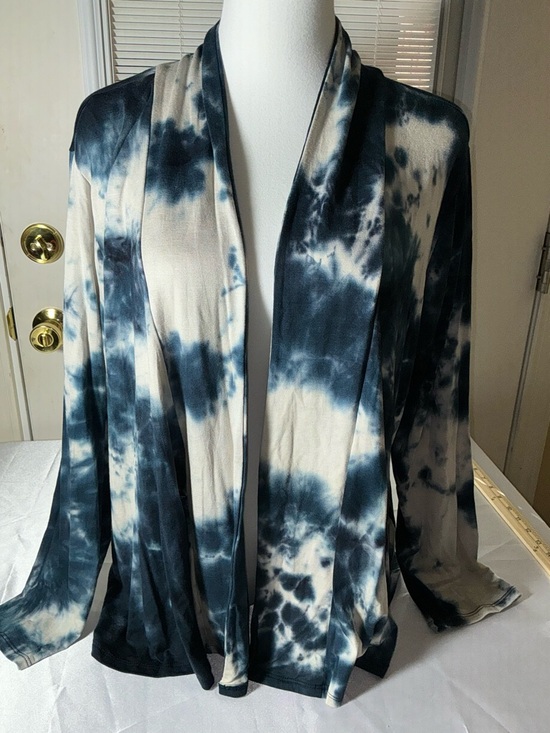 Wilde Sweaters - Wilde Tie-Dye Open Front Cardigan Size 1X